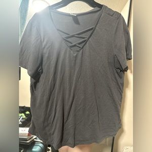 Dark gray top